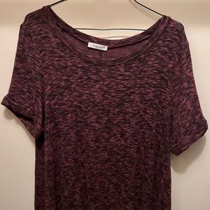 Purple sweater dress